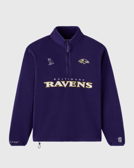 NFL Baltimore Ravens Polartec® Mock Neck Quarter-Zip Fleece
