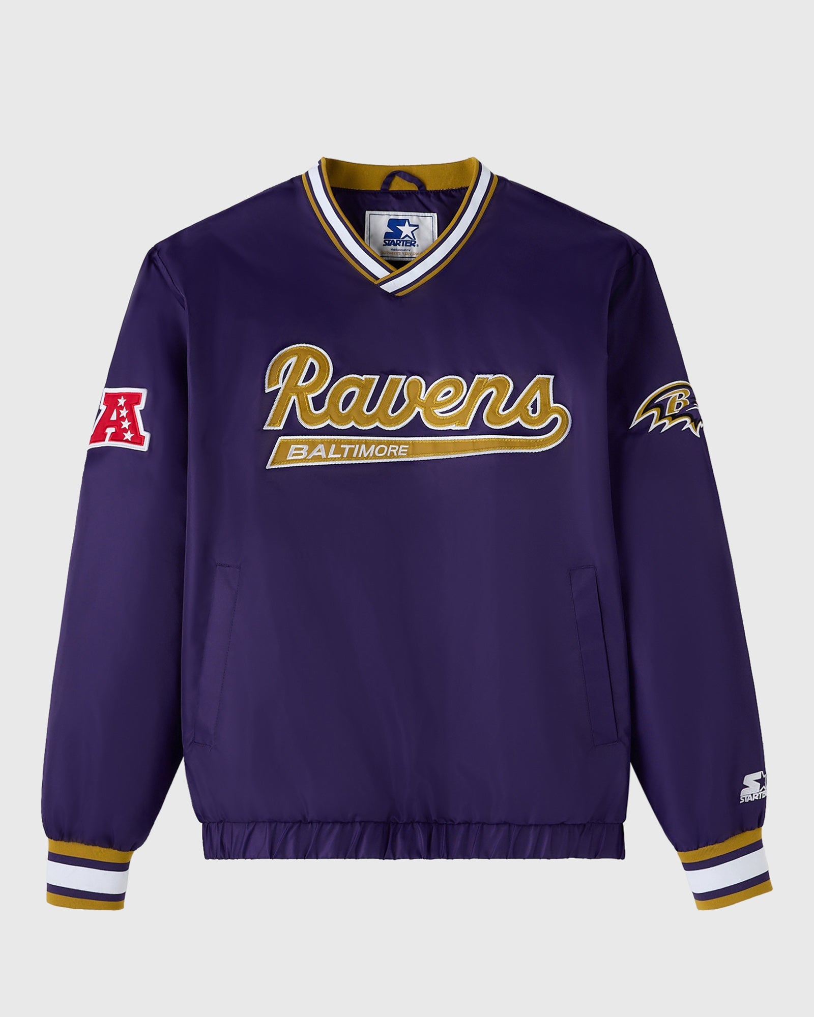 NFL Baltimore Ravens Starter® Trainer Pullover Jacket (1) NFL Baltimore Ravens Starter® Trainer Pullover Jacket