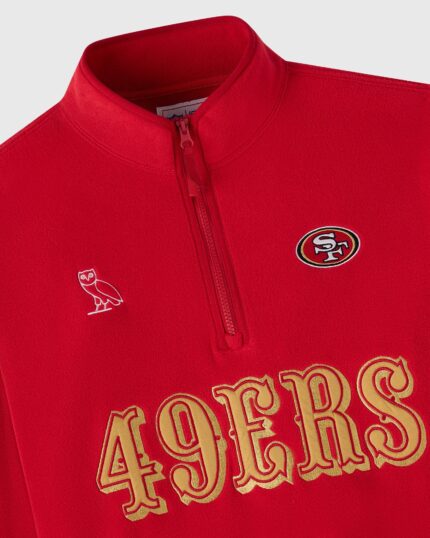NFL San Francisco 49ERS Polartec® Mock Neck Quarter-Zip Fleece