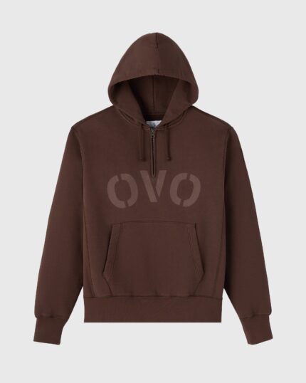 Ovo Garment Dyed Quarter-Zip Hoodie