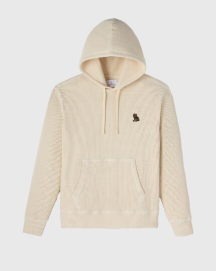 Ovo Jersey Lined Waffle Hoodie