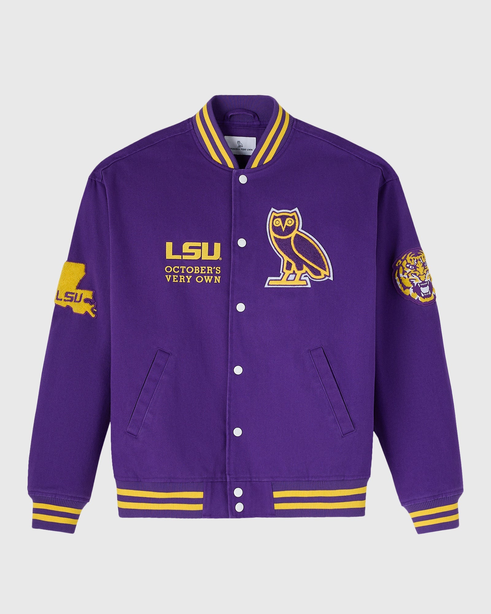 Ovo LSU Tigers Varsity Jacket (1) Ovo LSU Tigers Varsity Jacket