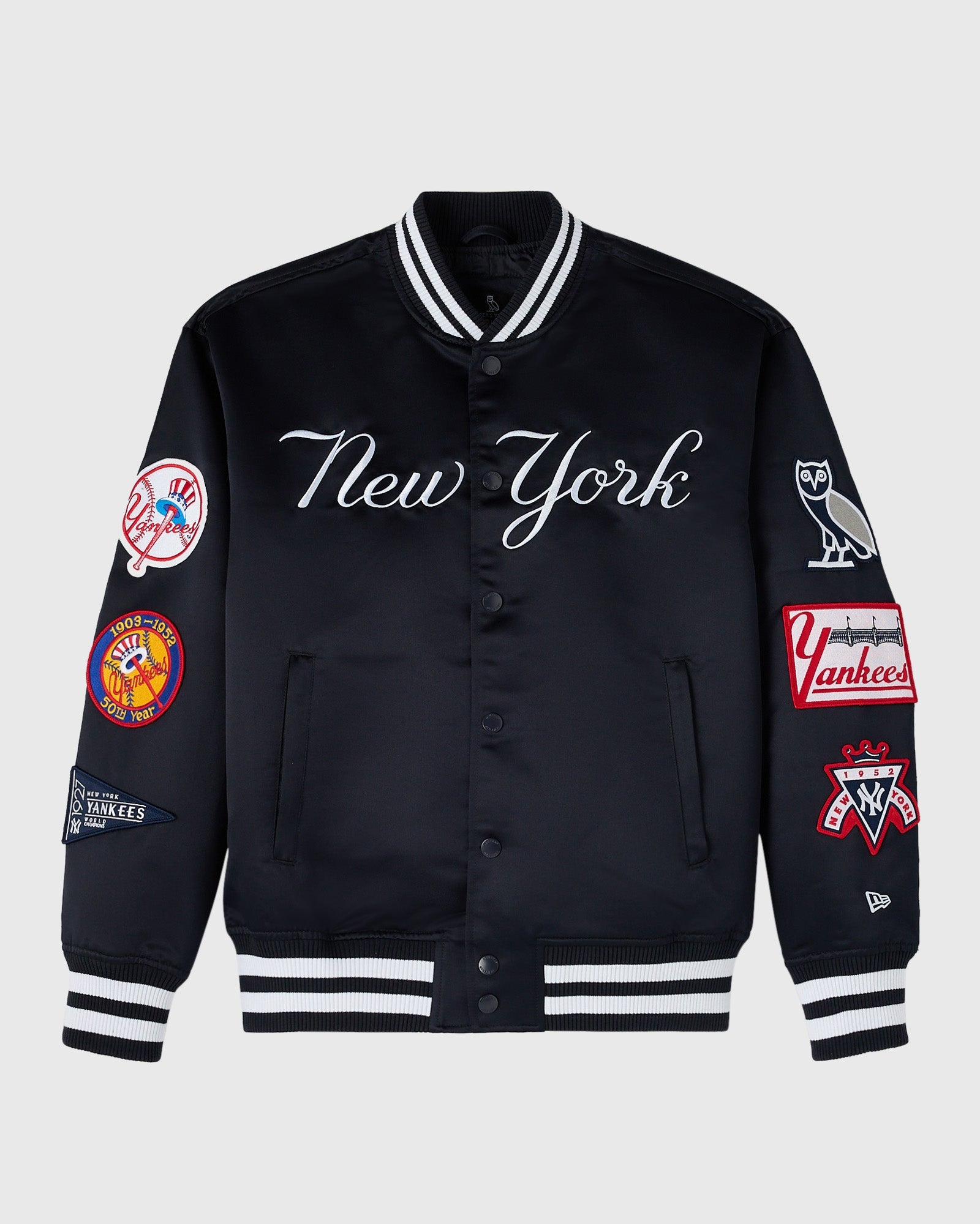 Ovo New Era MLB New York Yankees Varsity Jacket (1) Ovo New Era MLB New York Yankees Varsity Jacket