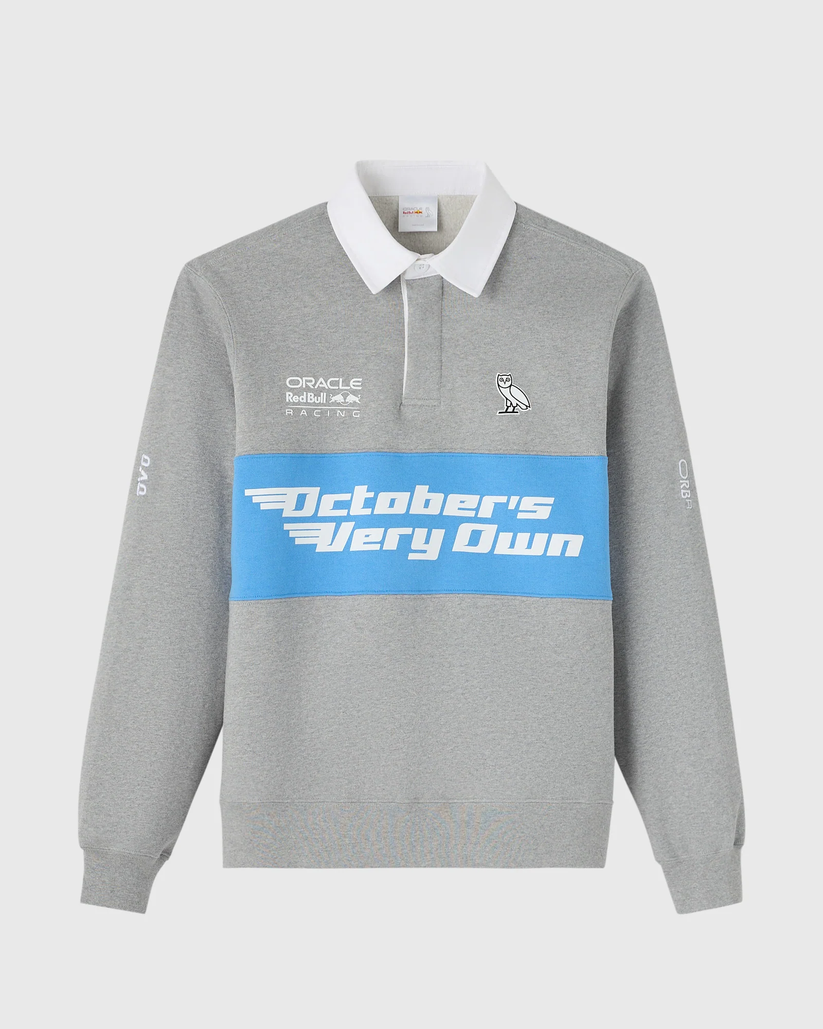 Ovo red bull racing fleece rugby sweatshirt grey Ovo red bull racing fleece rugby sweatshirt grey